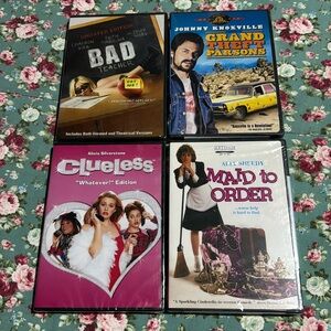 Clueless, Maid to Order, Bad Teacher, Grand Theft Parsons. 4 📀 DVD’s unopened!